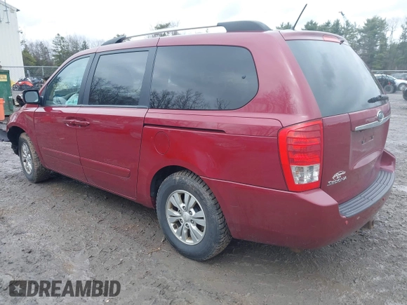 2012 Kia Sedona LX with VIN KNDMG4C72C6493162, listed as a IAAI auction lot 42012760 with 158,433 mi miles. Bid and sale history available at carsss.com. Image 3.