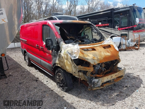 2023 Ford Transit Cargo with VIN 1FTYE1Y80PKB99313, listed as a IAAI auction lot 41799937 with Not Provided miles. Bid and sale history available at carsss.com. Image 1.