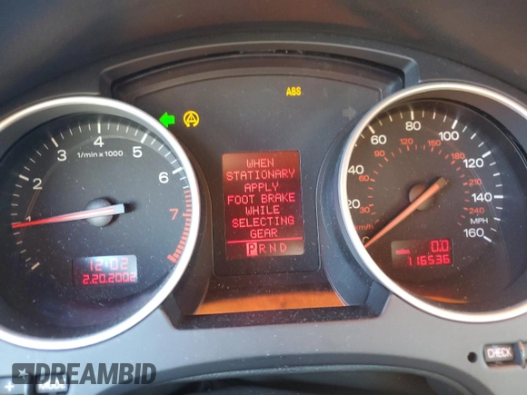 2003 Audi A4 1.8T with VIN WAUAC48H53K022238, listed as a Copart auction lot 76222834 with 116,536 mi miles and Clean Title. Bid and sale history available at carsss.com. Image 9.