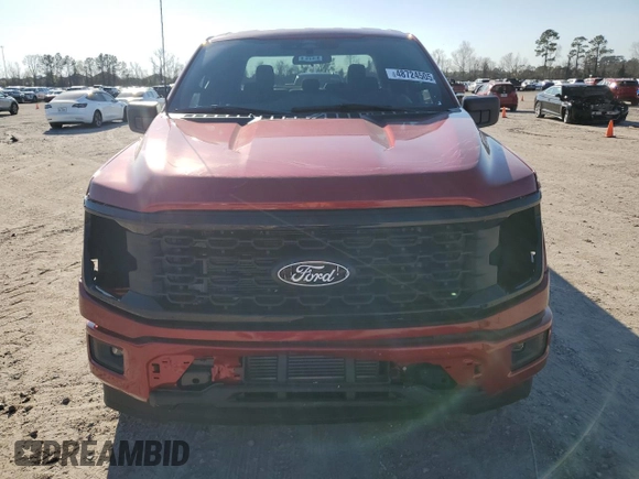 2024 Ford F-150 STX with VIN 1FTEW2KP7RKD11422, listed as a Copart auction lot 48724505 with 1,739 mi miles and Salvage Title. Bid and sale history available at carsss.com. Image 5.