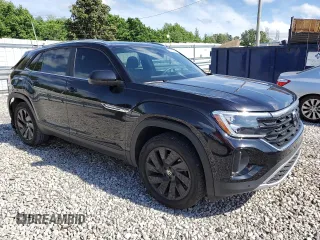 2024 Volkswagen Atlas SE with VIN 1V2JE2CA3RC213573, listed as a Copart auction lot 55290605 with 24,278 mi miles and Salvage title. Bid and sale history available at DreamBid. Image 4.