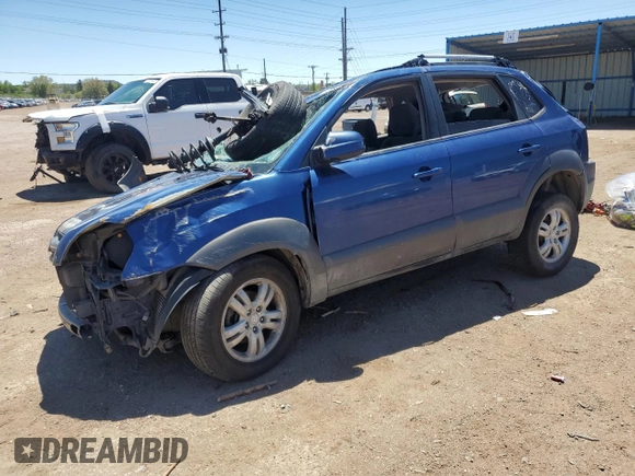 2006 Hyundai Tucson GLS with VIN KM8JN72D76U303031, listed as a Copart auction lot 53524894 with 0 mi miles and Salvage Title. Bid and sale history available at carsss.com. Image 1.