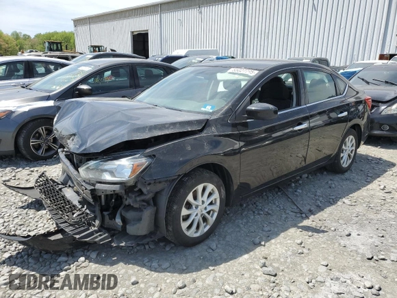2019 Nissan Sentra S with VIN 3N1AB7AP0KY455414, listed as a Copart auction lot 55027795 with 64,714 mi miles and Salvage Title. Bid and sale history available at DreamBid. Image 1.