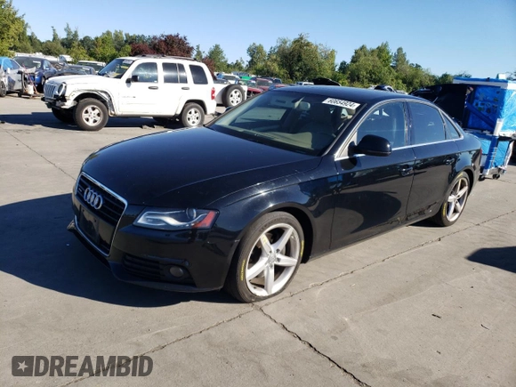 2009 Audi A4 Prestige with VIN WAUMK78K29A109056, listed as a Copart auction lot 60654924 with 131,001 mi miles and Salvage title. Bid and sale history available at DreamBid. Image 1.