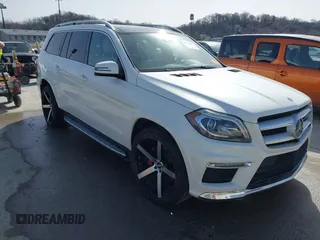 2014 Mercedes-Benz GL-Class GL 550 with VIN 4JGDF7DE6EA349028, listed as a IAAI auction lot 41729392 with 154,116 mi miles. Bid and sale history available at carsss.com. Image 1.