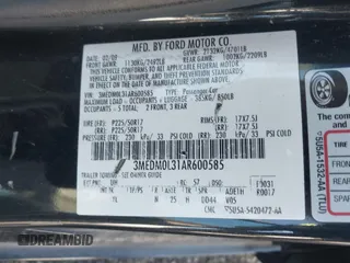2010 Mercury Milan Hybrid z VIN 3MEDM0L31AR600585, wystawiony jako IAAI lot #42191197 z przebiegiem 216 491 mil mil oraz . Historia ofert i sprzedaży dostępna na DreamBid. Obrazek 9.