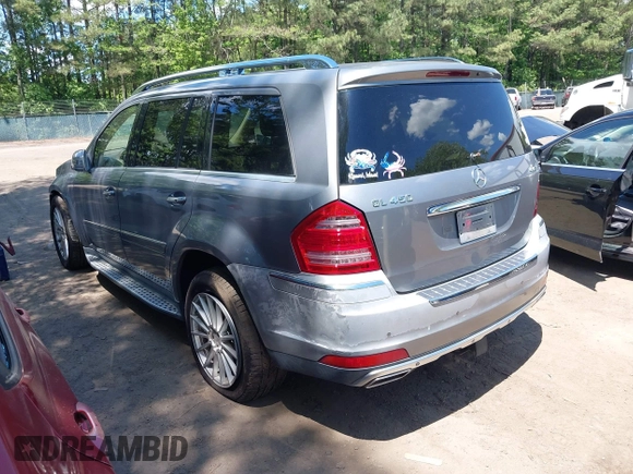 2012 Mercedes-Benz GL-Class GL 450 with VIN 4JGBF7BE7CA766309, listed as a IAAI auction lot 42209335 with 175,470 mi miles. Bid and sale history available at carsss.com. Image 3.