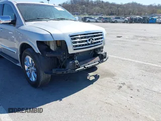 2010 Infiniti QX56 with VIN 5N3ZA0NE6AN909747, listed as a IAAI auction lot 41840842 with 188,469 mi miles and . Bid and sale history available at carsss.com. Image 12.