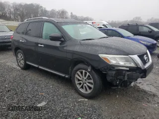 2016 Nissan Pathfinder SV with VIN 5N1AR2MNXGC617017, listed as a Copart auction lot 44770425 with 213,751 mi miles and Salvage Title. Bid and sale history available at carsss.com. Image 4.
