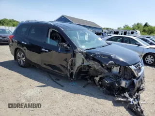 2019 Nissan Pathfinder S with VIN 5N1DR2MM3KC640734, listed as a Copart auction lot 60788125 with 60,768 mi miles and Salvage title. Bid and sale history available at DreamBid. Image 4.