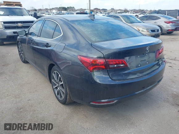 2015 Acura TLX V6 Tech with VIN 19UUB3F54FA000636, listed as a IAAI auction lot 41465496 with 139,263 mi miles. Bid and sale history available at carsss.com. Image 3.