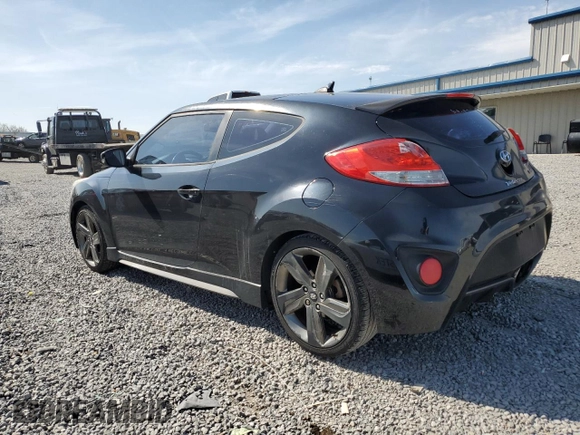 2015 Hyundai Veloster Turbo with VIN KMHTC6AE7FU221433, listed as a Copart auction lot 51491405 with 108,801 mi miles and Salvage Title. Bid and sale history available at carsss.com. Image 2.