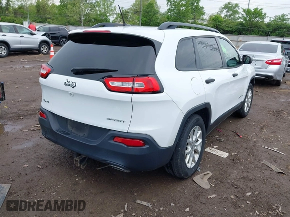 2016 Jeep Cherokee Sport z VIN 1C4PJMAS5GW268097, wystawiony jako IAAI lot #42211745 z przebiegiem 101 496 mil mil oraz . Historia ofert i sprzedaży dostępna na DreamBid. Obrazek 4.