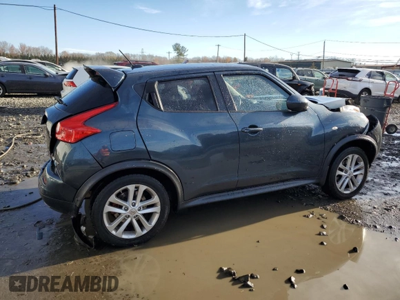 2014 Nissan Juke SV with VIN JN8AF5MV4ET362235, listed as a Copart auction lot 80302924 with 143,862 mi miles and Salvage title. Bid and sale history available at DreamBid. Image 3.