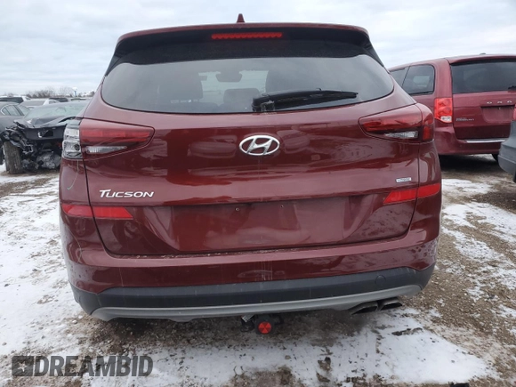 2020 Hyundai Tucson Sport with VIN KM8J3CAL2LU152697, listed as a Copart auction lot 88372495 with 52,327 mi miles and Salvage title. Bid and sale history available at DreamBid. Image 6.