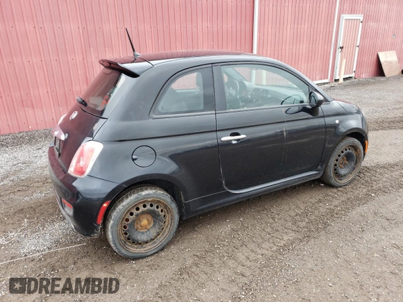 2013 FIAT 500 Sport with VIN 3C3CFFBR3DT667507, listed as a Copart auction lot 53086435 with 131,249 mi miles and Clean Title. Bid and sale history available at carsss.com. Image 3.