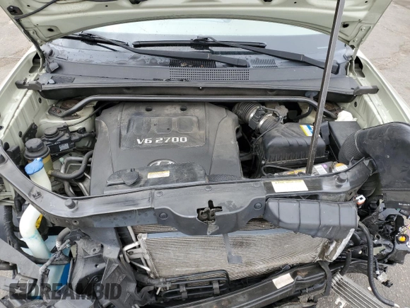 2007 Hyundai Tucson SE with VIN KM8JN12D77U541198, listed as a Copart auction lot 50425615 with 76,863 mi miles and Salvage Title. Bid and sale history available at carsss.com. Image 12.