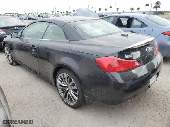 2011 Infiniti G37 Convertible with VIN JN1CV6FE8BM951839, listed as a Copart auction lot 76994124 with 0 mi miles and Salvage Title. Bid and sale history available at carsss.com. Image 2.
