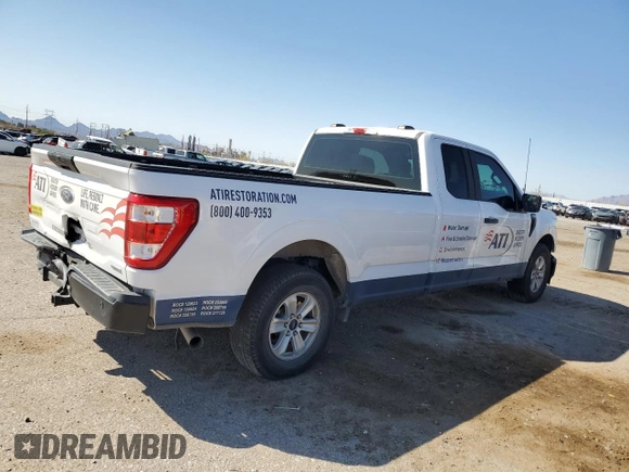 2021 Ford F-150 XL with VIN 1FTEX1CP0MKE44585, listed as a Copart auction lot 48280755 with 73,087 mi miles and Salvage title. Bid and sale history available at DreamBid. Image 3.