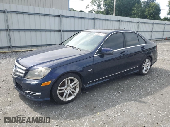2012 Mercedes-Benz C 250 Sport with VIN WDDGF4HB3CR198945, listed as a Copart auction lot 60366965 with Not provided miles and Clean title. Bid and sale history available at DreamBid. Image 1.