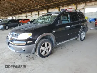 2005 Mitsubishi Outlander XLS with VIN JA4LX41F85U046625, listed as a Copart auction lot 49447215 with 134,343 mi miles and Salvage Title. Bid and sale history available at carsss.com. Image 1.