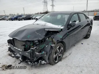 2023 Hyundai Elantra Limited with VIN KMHLP4AG8PU377332, listed as a Copart auction lot 45394235 with 44,383 mi miles and Salvage Title. Bid and sale history available at DreamBid. Image 1.