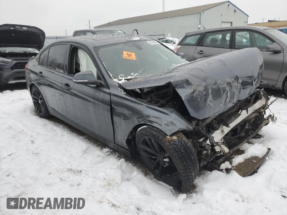 2016 BMW 3 Series 320i xDrive with VIN WBA8E5G50GNU20810, listed as a Copart auction lot 87588945 with 0 mi miles and Salvage Title. Bid and sale history available at carsss.com. Image 4.