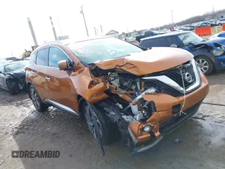 2017 Nissan Murano S with VIN 5N1AZ2MH6HN103570, listed as a IAAI auction lot 41534592 with 104,057 mi miles and . Bid and sale history available at DreamBid. Image 1.