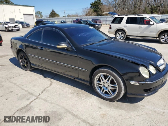 2001 Mercedes-Benz CL with VIN WDBPJ75J71A013294, listed as a Copart auction lot 47630855 with Not Provided miles and Salvage Title. Bid and sale history available at carsss.com. Image 4.