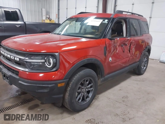2024 Ford Bronco Sport Big Bend z VIN 3FMCR9B6XRRE82851, wystawiony jako IAAI lot #41999432 z przebiegiem 26 825 mil mil oraz . Historia ofert i sprzedaży dostępna na DreamBid. Obrazek 2.