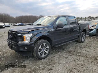 2019 Ford F-150 XL with VIN 1FTEW1EP5KFC28415, listed as a Copart auction lot 87907695 with 39,981 mi miles and Salvage Title. Bid and sale history available at carsss.com. Image 1.