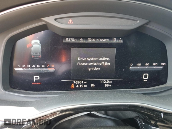2020 Audi SQ7 z VIN WA1AWAF76LD012223, wystawiony jako Copart lot #64345884 z przebiegiem 76 961 mil mil oraz Szkoda całkowita • Salvage title. Historia ofert i sprzedaży dostępna na DreamBid. Obrazek 9.