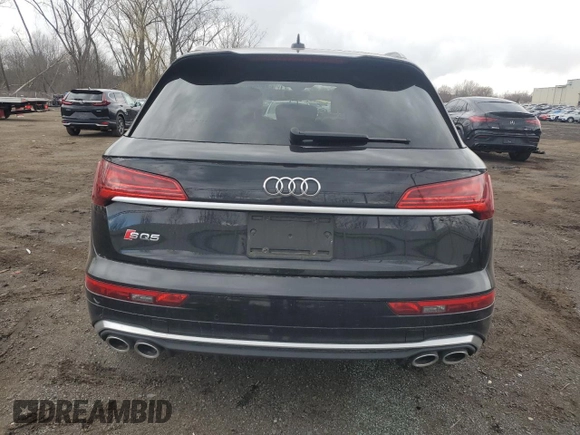 2021 Audi SQ5 Premium Plus with VIN WA1B4AFY9M2022325, listed as a Copart auction lot 50020205 with 57,836 mi miles and Salvage Title. Bid and sale history available at carsss.com. Image 6.