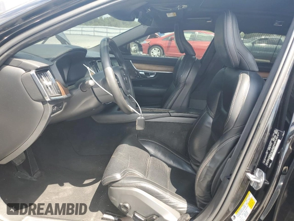 2019 Volvo S90 Inscription with VIN LVYA22ML9KP110238, listed as a Copart auction lot 61596184 with 92,529 mi miles and Salvage Title. Bid and sale history available at carsss.com. Image 7.