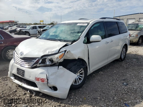 2017 Toyota Sienna XLE Auto Access Seat с VIN 5TDYZ3DC2HS832821, выставлен на аукционе Copart как лот 77212974 с пробегом 128 407 миль миль и Списание • Salvage title. История ставок и продаж доступна на DreamBid. Изображение 1.