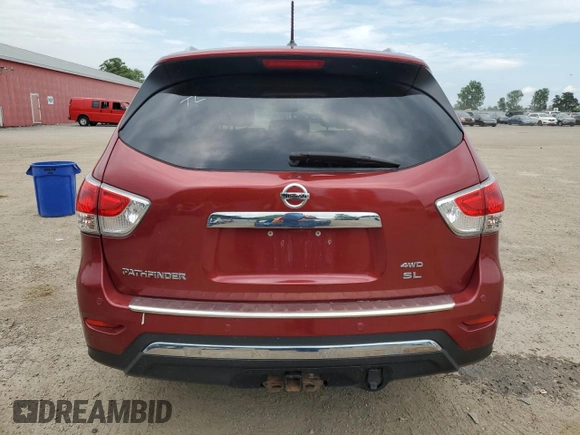 2015 Nissan Pathfinder SL with VIN 5N1AR2MM5FC675140, listed as a Copart auction lot 64462805 with 186,797 mi miles and Clean title. Bid and sale history available at DreamBid. Image 6.