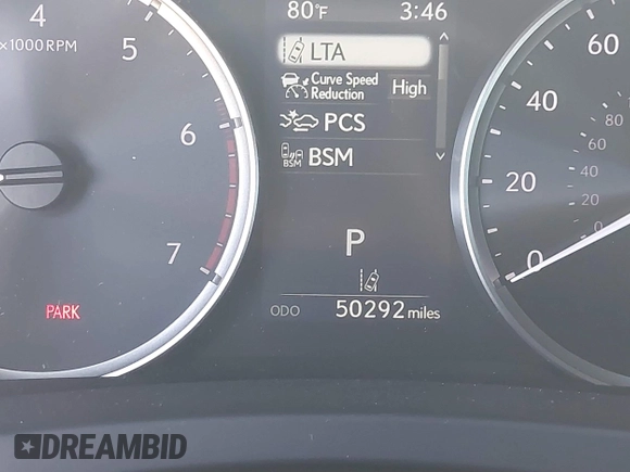 2022 Lexus IS with VIN JTHDA1D29N5118623, listed as a IAAI auction lot 41673973 with 50,292 mi miles. Bid and sale history available at carsss.com. Image 15.