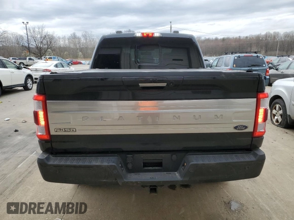 2022 Ford F-150 XL with VIN 1FTFW1EDXNFA24966, listed as a Copart auction lot 49545105 with 33,704 mi miles and Salvage Title. Bid and sale history available at DreamBid. Image 6.
