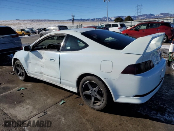 2005 Acura RSX with VIN JH4DC54845S007906, listed as a Copart auction lot 87666505 with 189,276 mi miles and Salvage title. Bid and sale history available at DreamBid. Image 2.