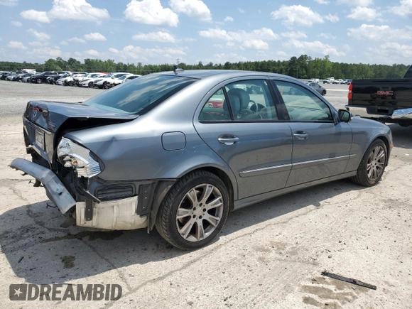 2009 Mercedes-Benz E-Class Luxury 3.5L with VIN WDBUF56X09B376277, listed as a Copart auction lot 57485144 with 129,127 mi miles and Salvage Title. Bid and sale history available at carsss.com. Image 3.