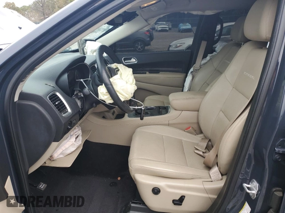 2018 Dodge Durango Citadel with VIN 1C4RDHEG8JC216811, listed as a Copart auction lot 80801934 with 57,765 mi miles and Salvage title. Bid and sale history available at DreamBid. Image 7.