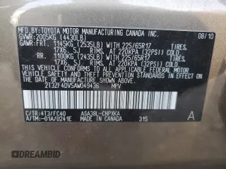2010 Toyota RAV4 with VIN 2T3ZF4DV5AW049436, listed as a Copart auction lot 80397964 with 149,973 mi miles and Salvage Title. Bid and sale history available at carsss.com. Image 13.