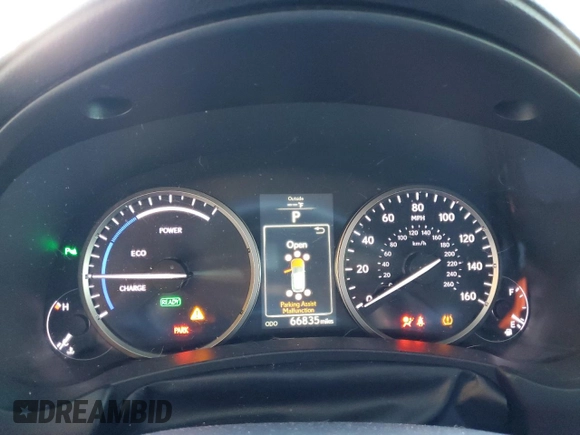 2017 Lexus NX 300h with VIN JTJBJRBZ8H2064791, listed as a Copart auction lot 41873895 with 66,835 mi miles and Salvage Title. Bid and sale history available at DreamBid. Image 9.