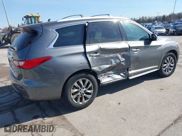 2015 Infiniti QX60 with VIN 5N1AL0MM4FC536249, listed as a IAAI auction lot 41964281 with 148,851 mi miles and . Bid and sale history available at DreamBid. Image 4.