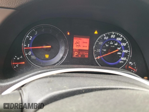 2008 Infiniti G35 with VIN JNKBV61E98M209313, listed as a Copart auction lot 73354104 with 227,334 mi miles and Salvage Title. Bid and sale history available at DreamBid. Image 9.