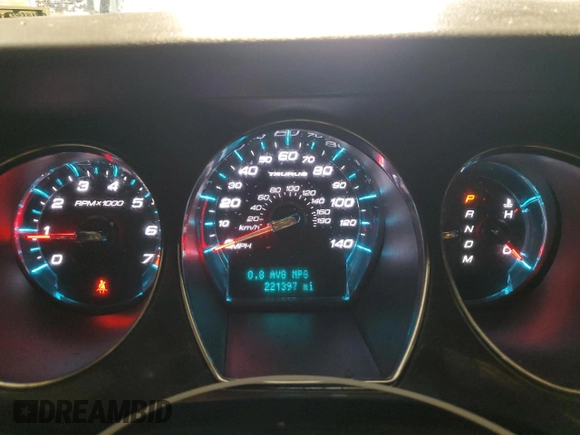 2012 Ford Taurus Limited z VIN 1FAHP2FWXCG104471, wystawiony jako Copart lot #54731335 z przebiegiem 221 397 mil mil oraz Szkoda całkowita • Salvage title. Historia ofert i sprzedaży dostępna na DreamBid. Obrazek 9.