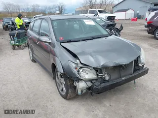 2007 Pontiac Vibe with VIN 5Y2SL65837Z414154, listed as a IAAI auction lot 42033597 with 121,728 mi miles. Bid and sale history available at carsss.com. Image 1.