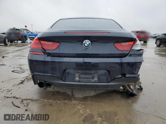 2013 BMW 6 Series 650i with VIN WBAYM9C58DDW20061, listed as a Copart auction lot 83113314 with 75,500 mi miles and Salvage Title. Bid and sale history available at carsss.com. Image 6.
