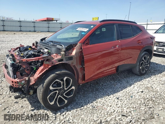 2024 Chevrolet Trax 2RS with VIN KL77LJE22RC226698, listed as a Copart auction lot 50326145 with 5,962 mi miles and Salvage Title. Bid and sale history available at DreamBid. Image 1.