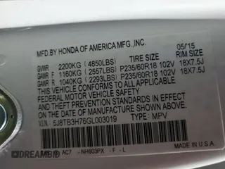 2016 Acura RDX Advance Pkg with VIN 5J8TB3H76GL003019, listed as a Copart auction lot 87494044 with 33,552 mi miles and Salvage Title. Bid and sale history available at carsss.com. Image 14.